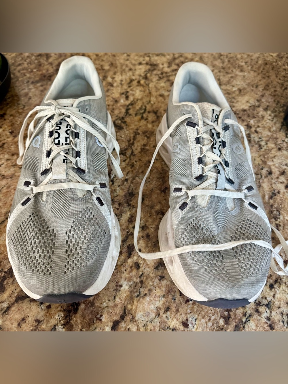 On Running Men’s Light Gray Athletic Running Shoes